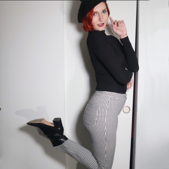 3 for 25! 🌻 H&M Houndstooth Twill Pants 🖤 - Picture 10 of 13